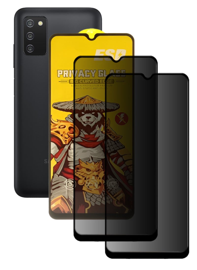 ESD 2 Pieces Tempered Dustproof Privacy Glass Screen Protector Compatible For Samsung Galaxy A03s - Image 1