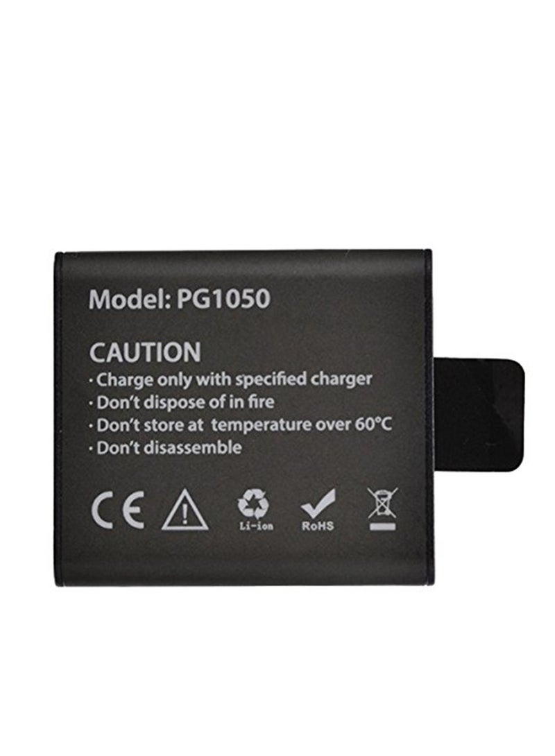 2PCS PG1050 Rechargeable Li-ion Spare Battery 1050mAh for Eken V8s H8 H9 H8R H9R H8 Pro Sport Action Camera