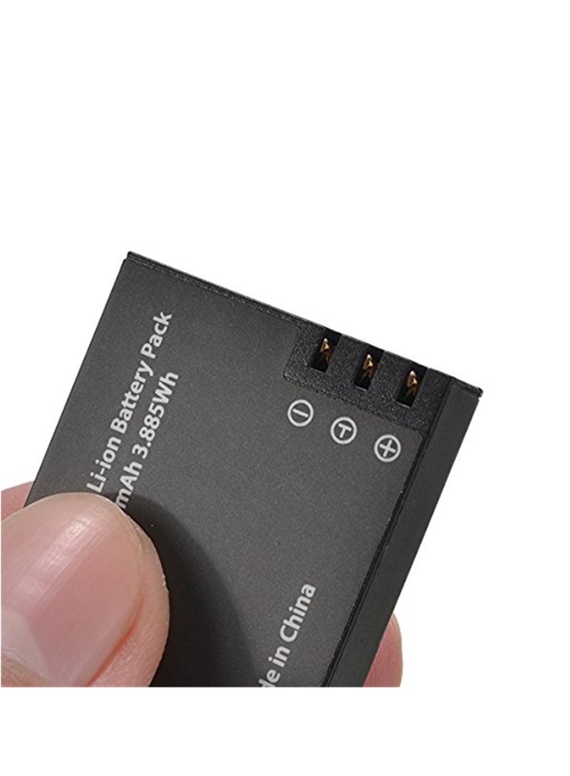 2PCS PG1050 Rechargeable Li-ion Spare Battery 1050mAh for Eken V8s H8 H9 H8R H9R H8 Pro Sport Action Camera
