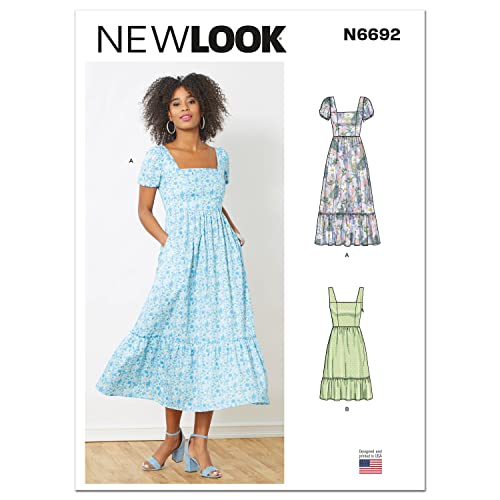New Look Misses' Dress Sewing Pattern Kit, Code N6692. Sizes 6-8-10-12-14-16-18 - Image 1