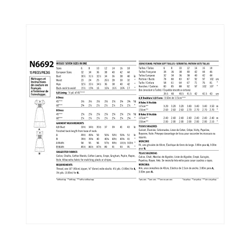 New Look Misses' Dress Sewing Pattern Kit, Code N6692. Sizes 6-8-10-12-14-16-18 - Image 2