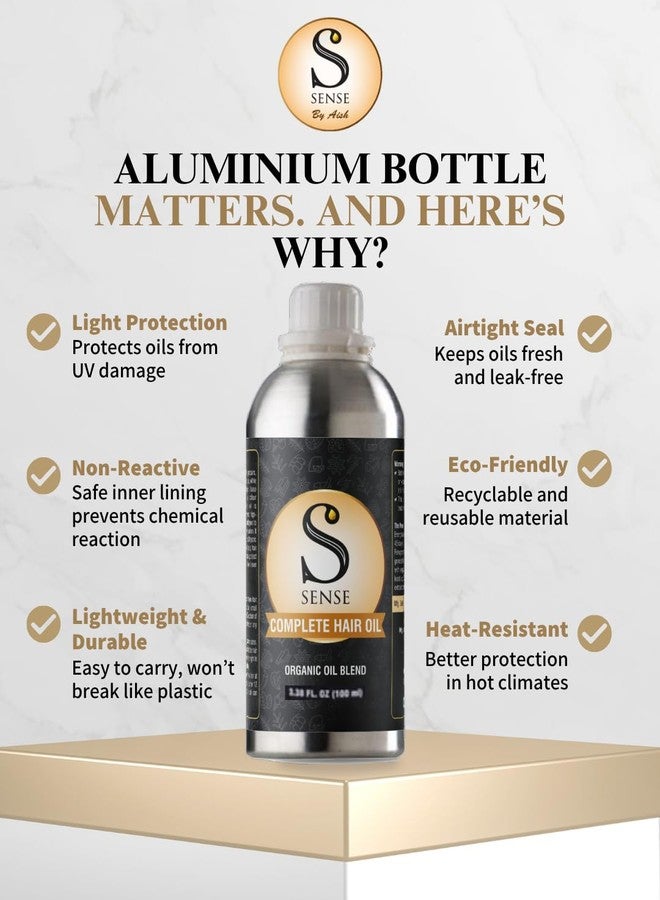 Ssense By Aish Natural Hair Oil for Hair Growth, Dandruff - 100ml | Avocado, Rosemary, Peppermint, Amla, Aloe Vera, Kalonji, Fenugreek, Avocado & VitaminE | Stronger, Softer Hair-Men & Women - Image 5