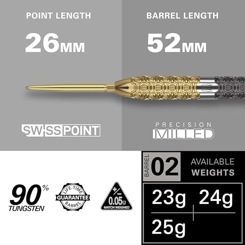 Target Darts Cult Envy 02 24G 90% Tungsten Swiss Point Steel Tip Darts Set - Image 2