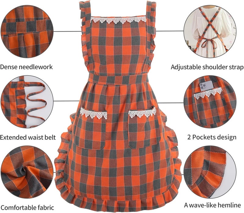 Aoomzoon Funny Aprons for Women with Pockets, Kitchen Cooking Grilling Bbq Cute Chef Apron, Mothers Day Birthday Gifts for Women - Image 4