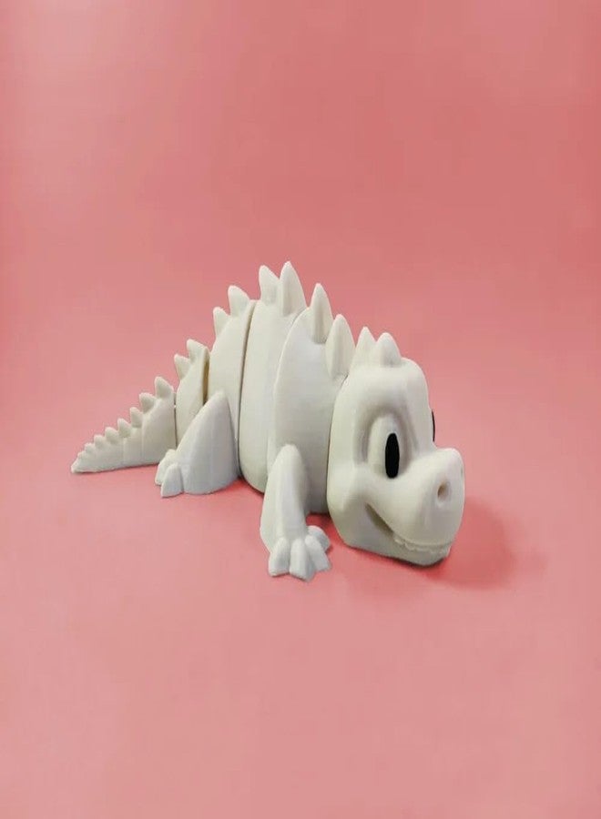 Beoals 3D Printed Articulated Crocodile Toy for Kids | Flexible Moving Animal Toy | Cute Cartoon Style Reptile | Educational Sensory Play | Stress Relief Fidget - Image 3