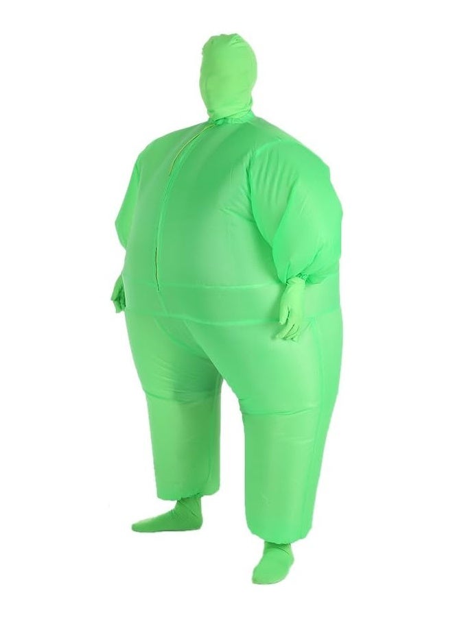 Inflatable Masquerade Costume Full Body Suit Air Blow up Costumes Green Party Cosplay Halloween Carnival Jumpsuit Suit Outfit - Image 3