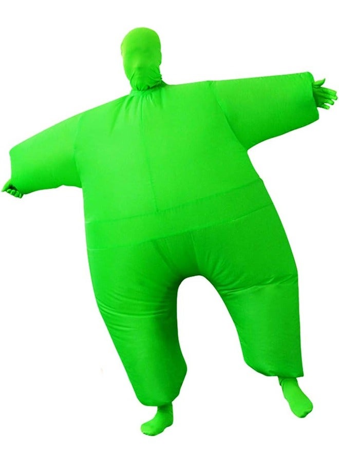Inflatable Masquerade Costume Full Body Suit Air Blow up Costumes Green Party Cosplay Halloween Carnival Jumpsuit Suit Outfit - Image 4