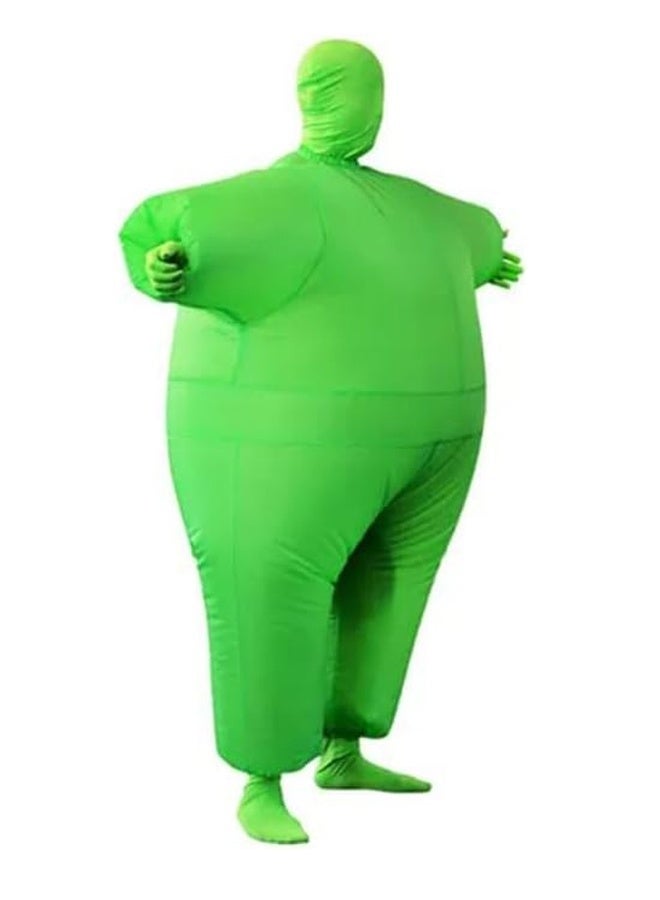 Inflatable Masquerade Costume Full Body Suit Air Blow up Costumes Green Party Cosplay Halloween Carnival Jumpsuit Suit Outfit - Image 2