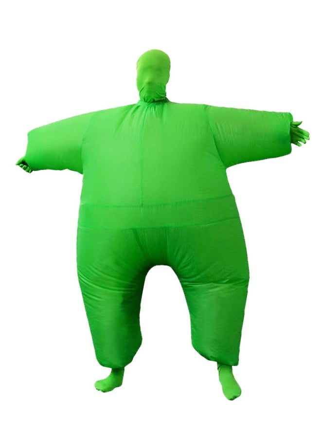 Inflatable Masquerade Costume Full Body Suit Air Blow up Costumes Green Party Cosplay Halloween Carnival Jumpsuit Suit Outfit - Image 1