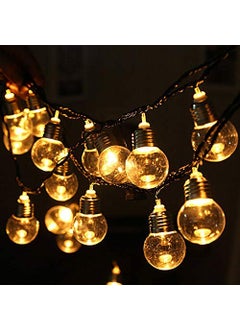 VERVENIX VERVENIX Crystal Bulb LED String Light 16 LED 3 Meter Warm White Fairy String Light for Indoor Outdoor Diwali Decoration Light Plugin Warm White 