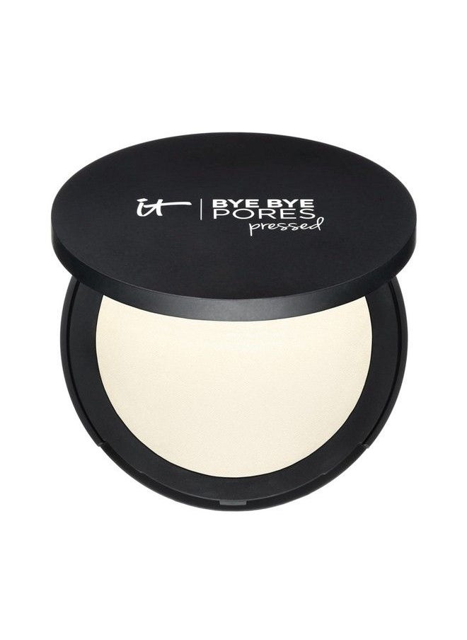 IT COSMETICS - Bye Bye Pores Pressed Finishing Powder Universal Translucent Shade Contains AntiAging Peptides Hydrolyzed Collagen & Antioxidants 031 oz - Image 1