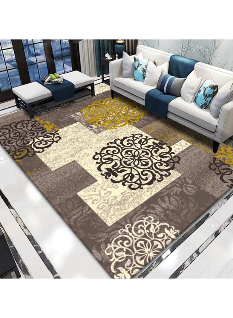 Loquat Machine Washable Classical Carpets Made Of Synthetic Fibers