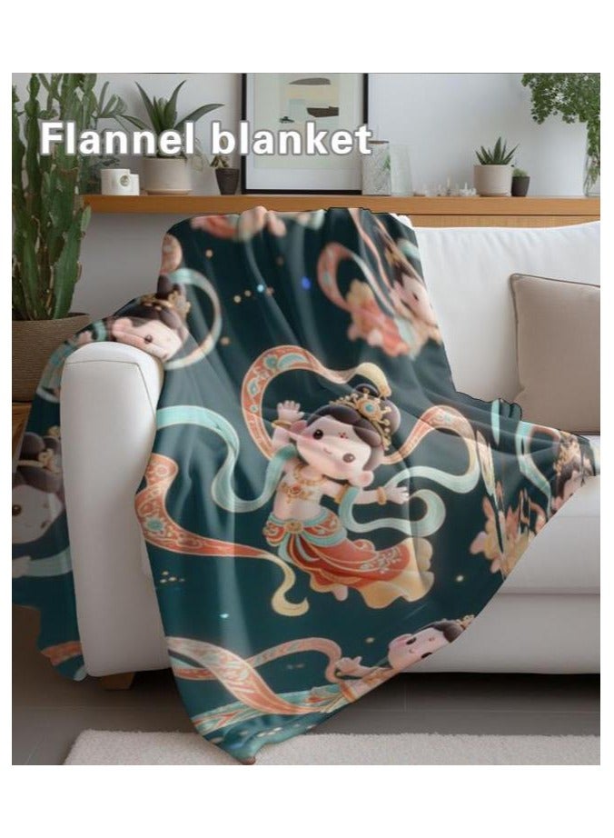 general Baby and children's cartoon flannel thin blanket (warm and comfortable, suitable for sleep, game use) 70cm*100cm - 898 - Image 1