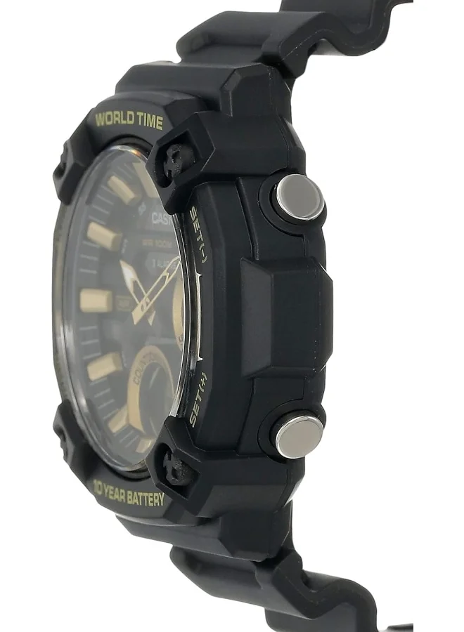 CASIO Men's Resin Analog-Digital Watch AEQ-120W-9AVDF - 52.2 mm