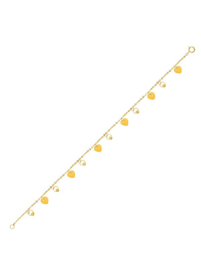 BAFLEH JEWELLERY Embrace Timeless Sophistication with This Dainty Yet Luxurious 21K Pure Gold Bracelet  - Image 4