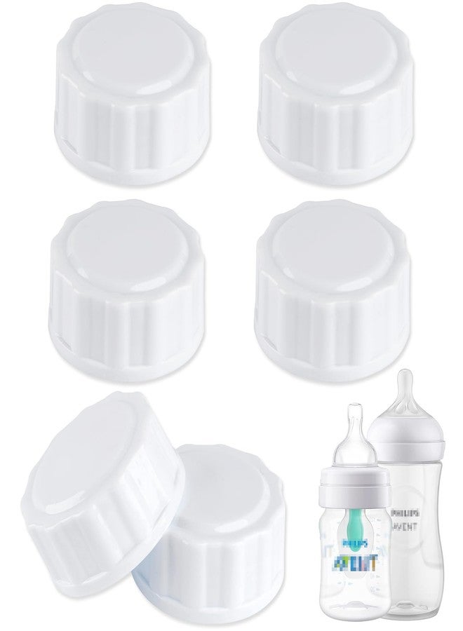 EESC2Y (6-PCs) Travel Bottle Caps Compatible with Avent Bottles, Bottle Lids Replacement - Image 1