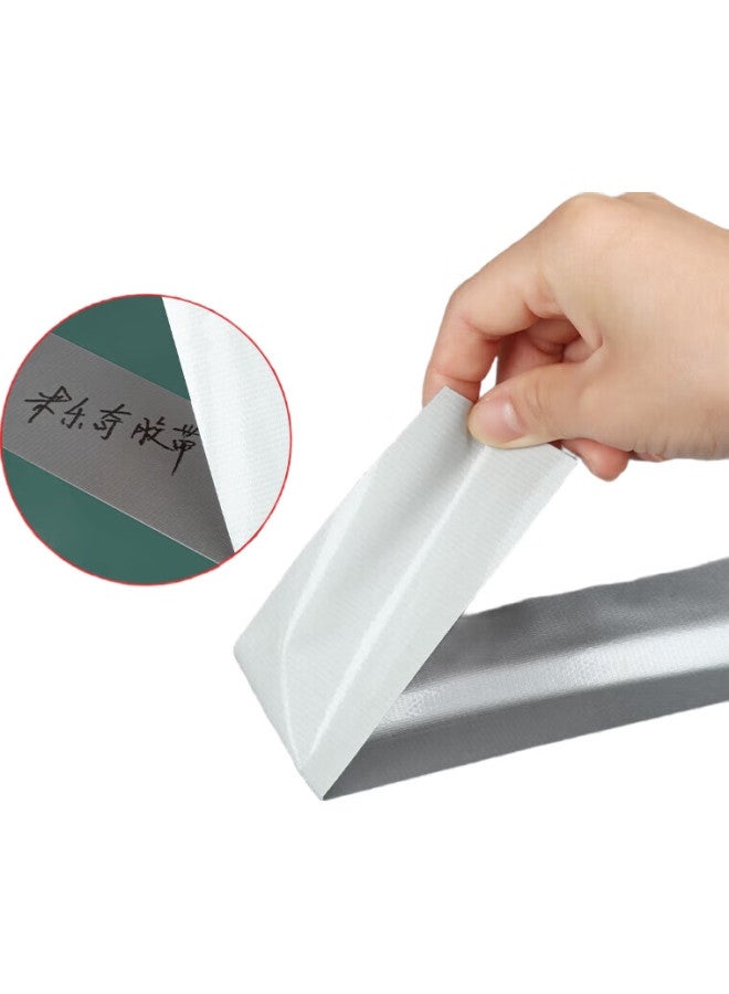 Miloch Milaiqi Thickened Silver Cloth-Based Tape, Wear-Resistant, Waterproof, Easy To Tear By Hand, Carpet Seam Waterproof Tape, Silver Color - 48Mm Wide * 50 Meters * 1 Roll - Image 1