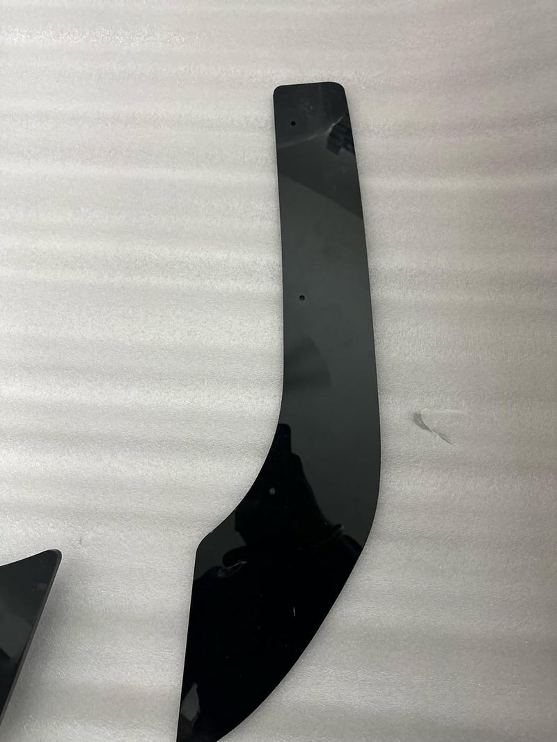 AUTO MT تجميل الجسم - مجموعة الجسم الخلفية / الأمامية 3 قطع 4 قطع فاصل ومفسدات وأنواع مختلفة من مبددات الهواء وغطاء مرآة ABS كبير وصغير 2 قطعة وأقواس العجلات ملحقات السيارة (مبدد الهواء 4 FIN فيرتوس) - Image 4