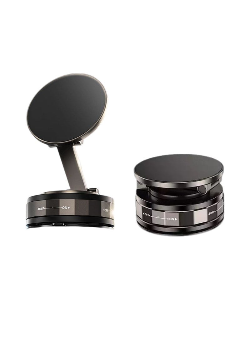 قوس هواتف السيارة الممتصة المغناطيسية ، قرص امتصاص الفراغ ، طاولة أداة وحدة التحكم المركزية القابلة للتعديل متعددة الزوايا الدوارة القابلة للطي الخاصة بالملاحة المحمولة. - Image 1