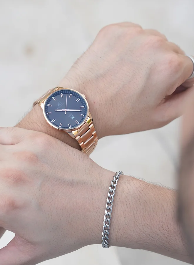 KENNETH SCOTT Men's Stainless Steel Analog Watch K22010-RBKW - 42 mm