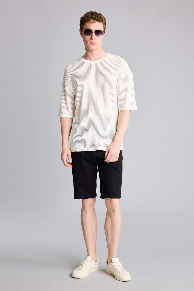 DeFacto Boxy Fit Crew Neck Short Sleeve T-Shirt