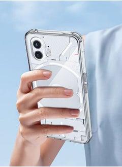 Generic Nothing Phone 2 Case Cover Transparent Anti Scratch Case Shock Absorbent Bumper Protective Transparent Back Cover with Camera Protection for Nothing Phone 2 Clear  - Image 5