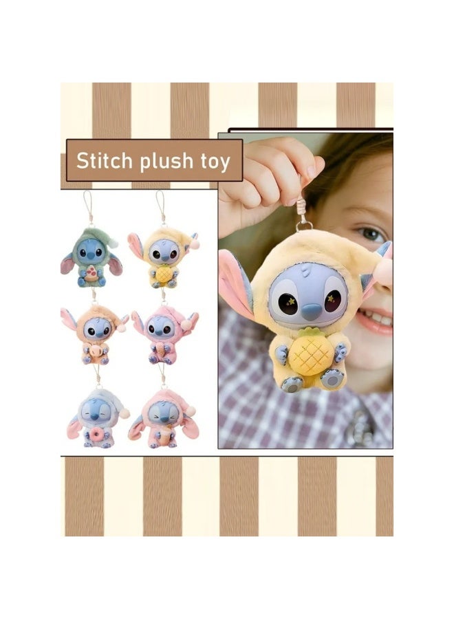 Stitch Soft Toy Blind Box, Eat Something Before Sleep Series, 7" Soft Cartoon Character Bag Charm and Key Ring Accessory for Kids, Teens & Adults - Image 2