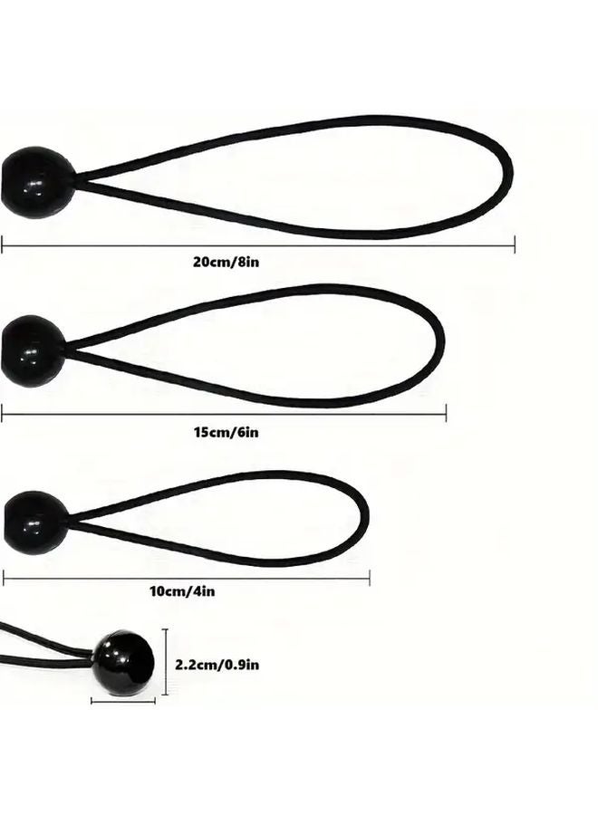 20pcs 10cm Elastic Bungee Cords Multi Purpose For Camping Tent Canopy And Luggage Strapping - Image 5