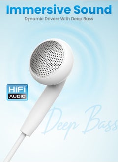 Remson Remson Wired Mono Single MFi Lightning Connector Headphone Earphone Earbud with In-Line Remote Compatible for iPhone 13 12 11 Pro Max iPhone X XS Max XR - White  - Image 5