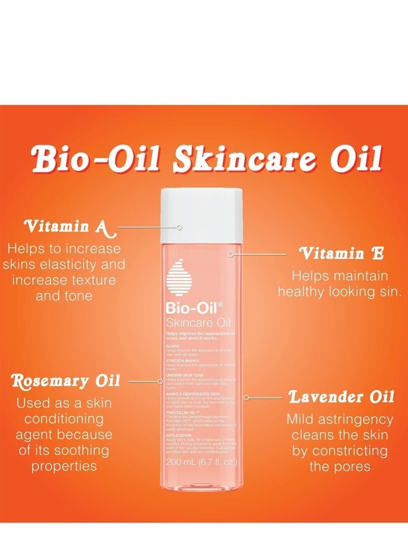 Bio-Oil Skincare Oil 200ml – Specialist Scar & Stretch Mark Treatment, Improves Uneven Skin Tone, Anti-Aging & Hydrating Formula - Image 4