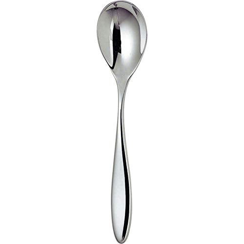 ALESSI ملعقة تقديم أليسي مامي 9-3/4 بوصة، فولاذ مقاوم للصدأ 18/10 بلمسة مرآة، فضي - Image 1