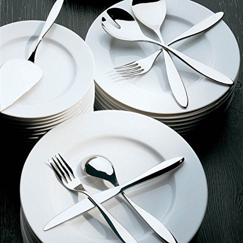 ALESSI ملعقة تقديم أليسي مامي 9-3/4 بوصة، فولاذ مقاوم للصدأ 18/10 بلمسة مرآة، فضي - Image 3
