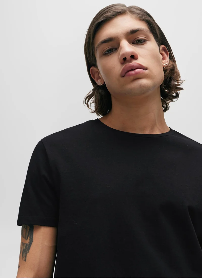 HUGO Two-pack of slim-fit T-shirts in stretch cotton