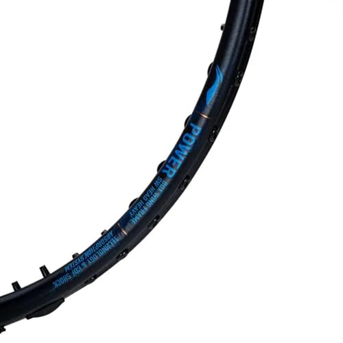 Li-Ning AXForce 90 Badminton Racket | Unstrung Professional Racquet for Power & Precision | Black/Gold/Orange | Ultra-Strong Carbon Fiber Frame (4UG5) - Image 5