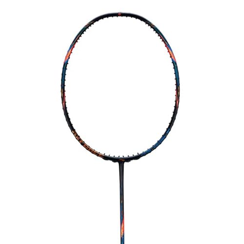 Li-Ning AXForce 90 Badminton Racket | Unstrung Professional Racquet for Power & Precision | Black/Gold/Orange | Ultra-Strong Carbon Fiber Frame (4UG5) - Image 2