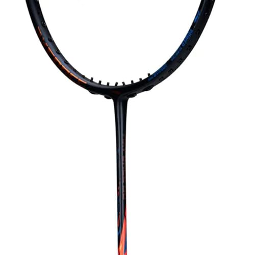 Li-Ning AXForce 90 Badminton Racket | Unstrung Professional Racquet for Power & Precision | Black/Gold/Orange | Ultra-Strong Carbon Fiber Frame (4UG5) - Image 4