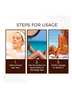 Generic 3 Pack Soft Brown Self-Tanning Spray, Intensive Tanning Spray, Tanning Accelerator Spray, Suitable for Sun Loungers and Outdoor Sun  - Image 4
