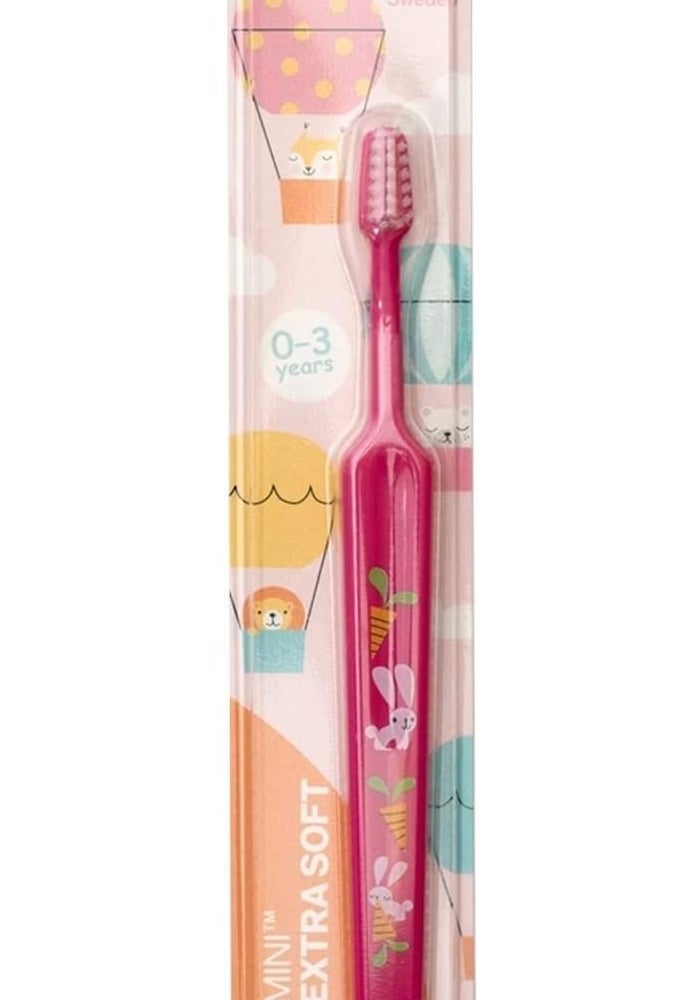 TePe Mini Extra Soft Toothbrush for Toddlers - Assorted Colors, Gentle Bristles for Ages 0-3 - Image 3
