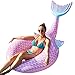 FindUWill Pool Floats Adult 71 Giant Mermaid Float Swimming Rings Floaties Toys for Pool Party Pink - Image 3