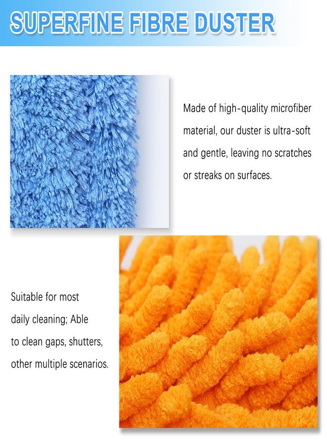 HDongany Gap Cleaning Feather Duster - 1 Pack 100 inch Telescoping Gap Dust and 2 Pack 15 inch Gap Cleaning Hand Dusters, Microfiber Feather Duster for House Hold - Image 4