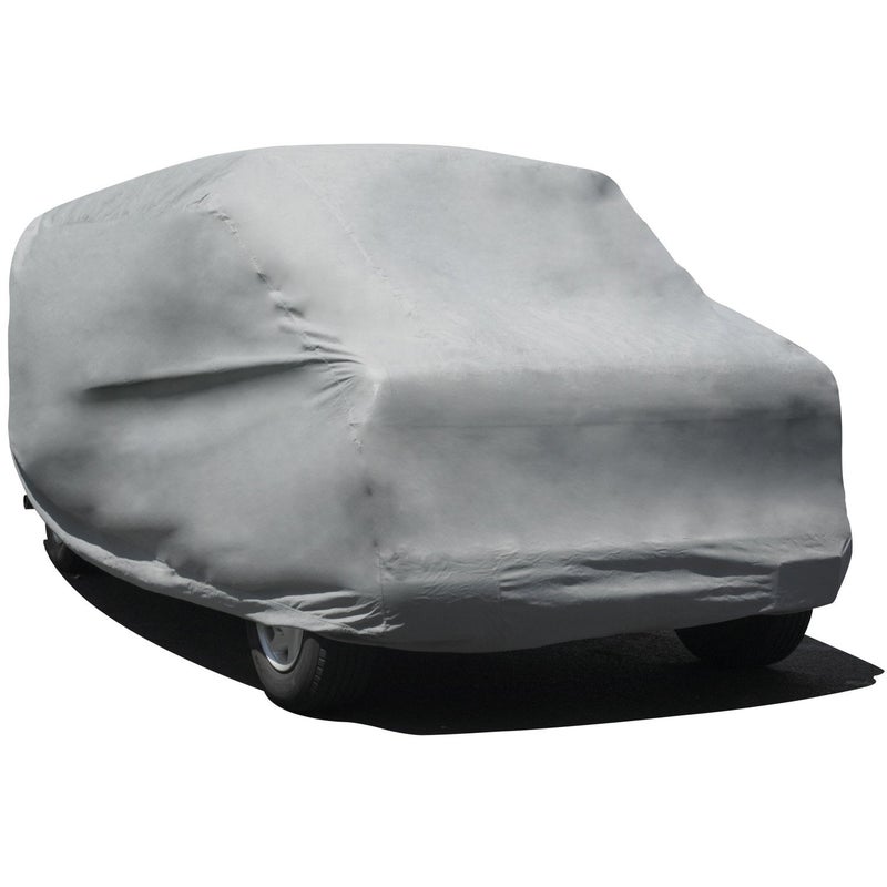 Budge VD1 Duro 3 Layer Mini Van Cover Water Resistant Scratchproof Dustproof Cover Fits Vans up to 18 Gray