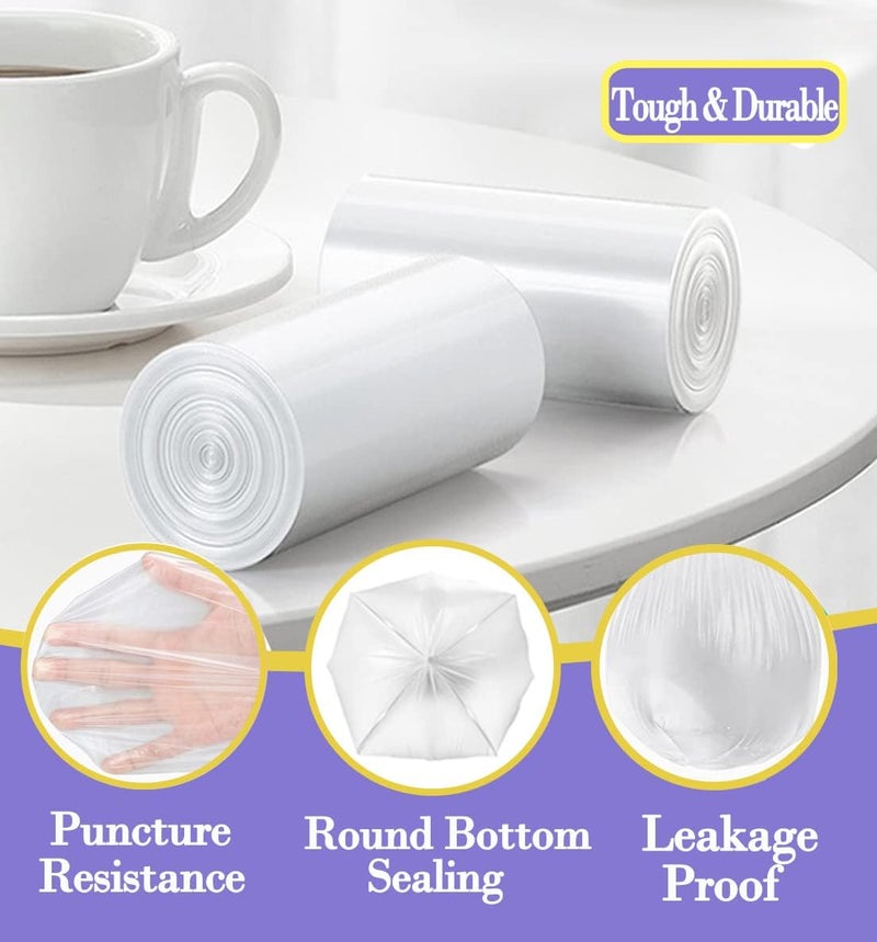 3 Gallon Small Clear Trash Bags - 120 Count - Image 4