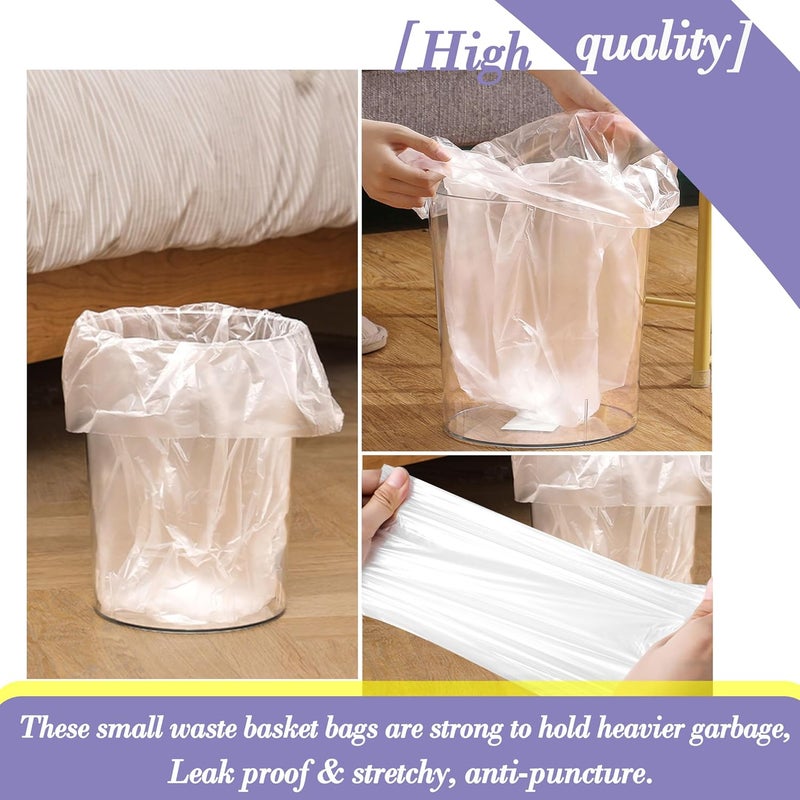 3 Gallon Small Clear Trash Bags - 120 Count - Image 5