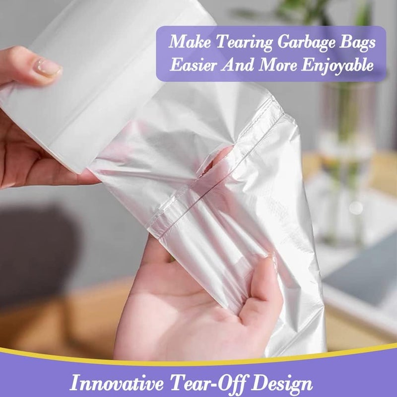 3 Gallon Small Clear Trash Bags - 120 Count - Image 3