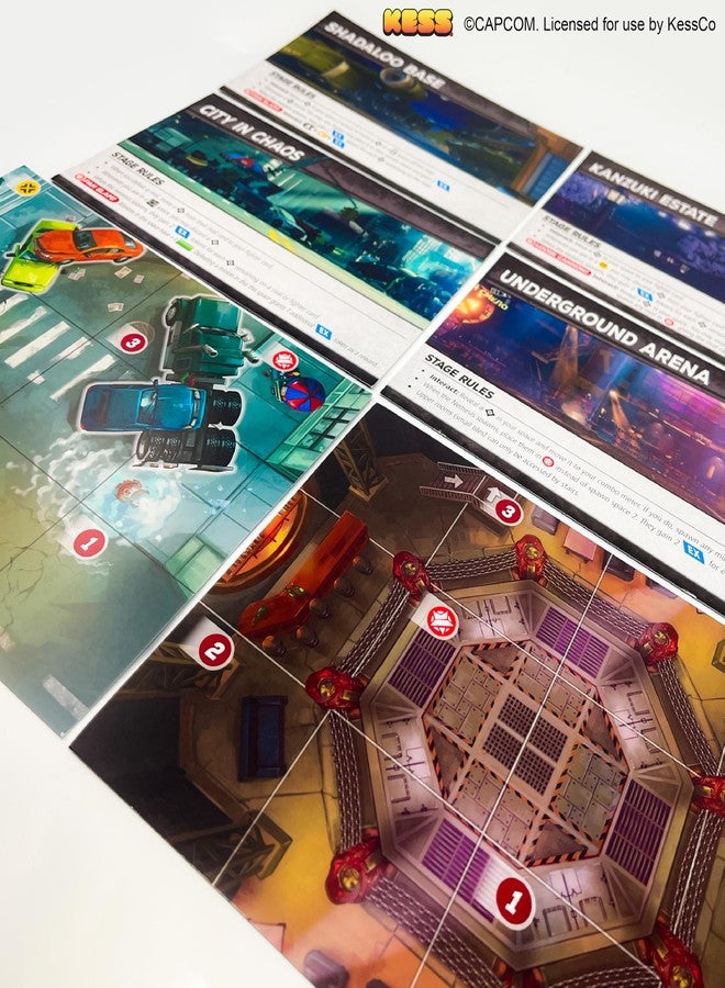 Kess Street Fighter V: Champion Edition Legends Board Game; Combat-Filled globtrotting Adventure Set for 1-4 Players - Image 4