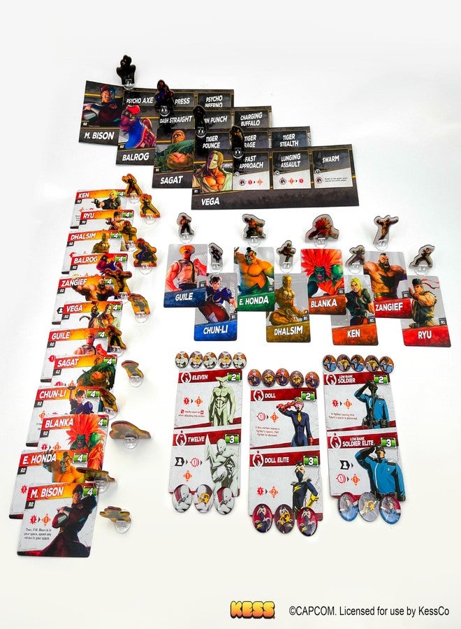 Kess Street Fighter V: Champion Edition Legends Board Game; Combat-Filled globtrotting Adventure Set for 1-4 Players - Image 5