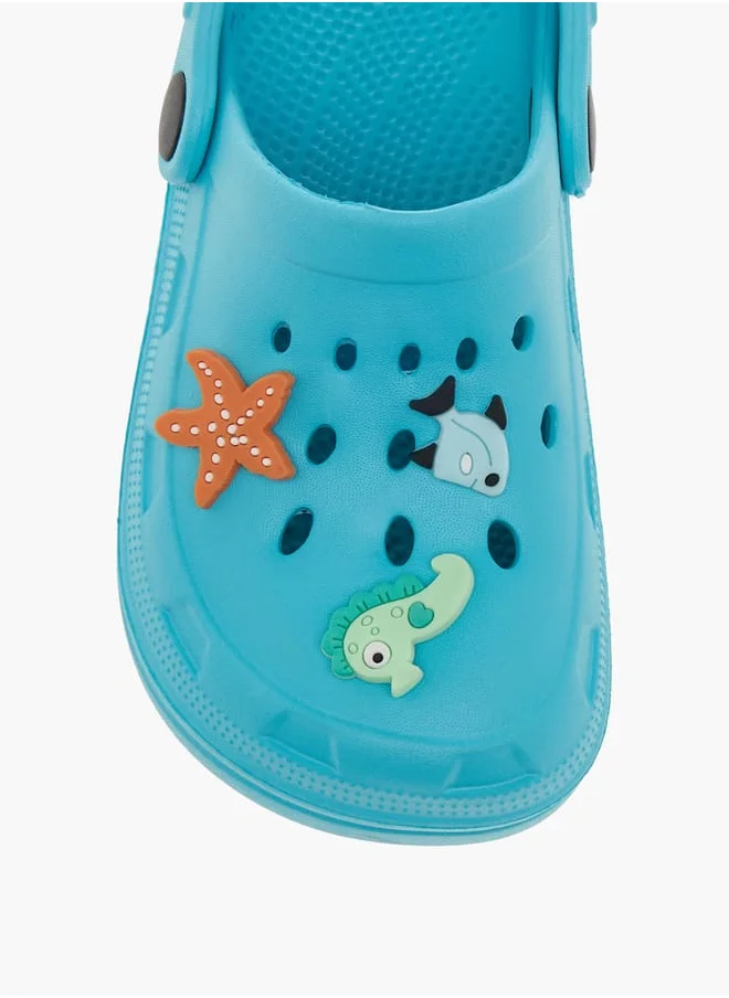 LBL by Shoexpress Boys Animal Embossed Clogs with Backstrap