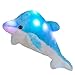 BSTAOFY 18 Light up Dolphin Stuffed Animal Night Light Colorful Glowing Dolphin Soft LED Plush Toys Gift for Kids on Valentines Christmas Birthday Festivals Blue - Image 4