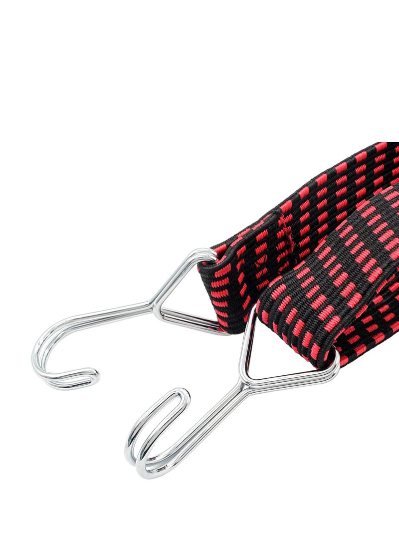 Oasisgalore Bungee Cords with Hooks, Heavy Duty Latex Straps, Luggage Elastic Rope for Cargo Camping, Red  - Image 5