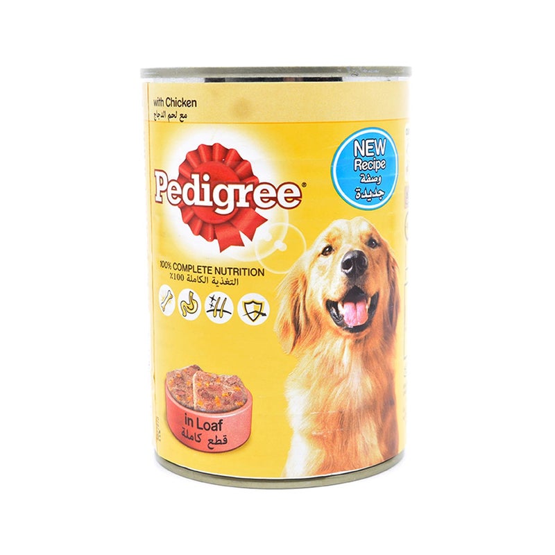 Pedigree Chicken Loaf Wet Dog Food 400g